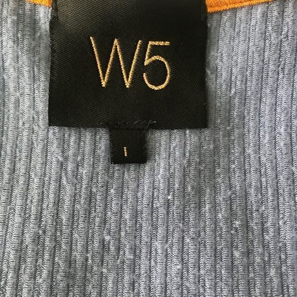 Anthro W5 Periwinkle Blue Twist Front Top Size L - Picture 7 of 9